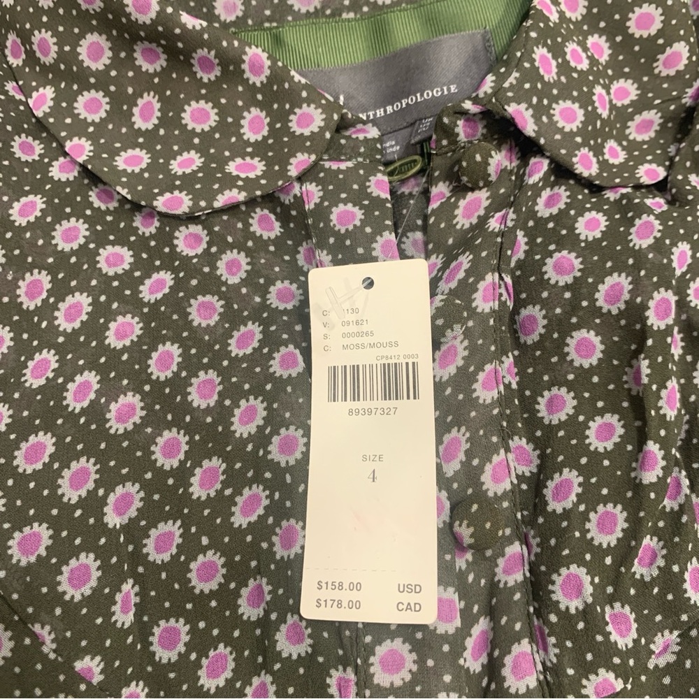 Anthropologie CollaredMaxi Dress/Size 4/NWT - Picture 12 of 16